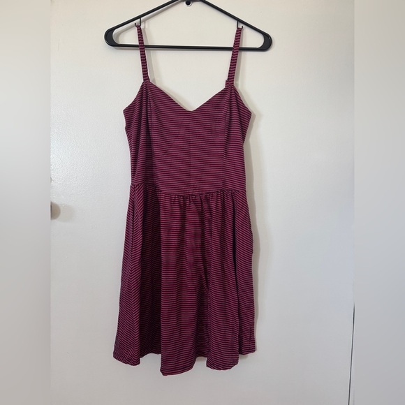 Lush Dresses & Skirts - Lush Red and Black Striped Mini Dress